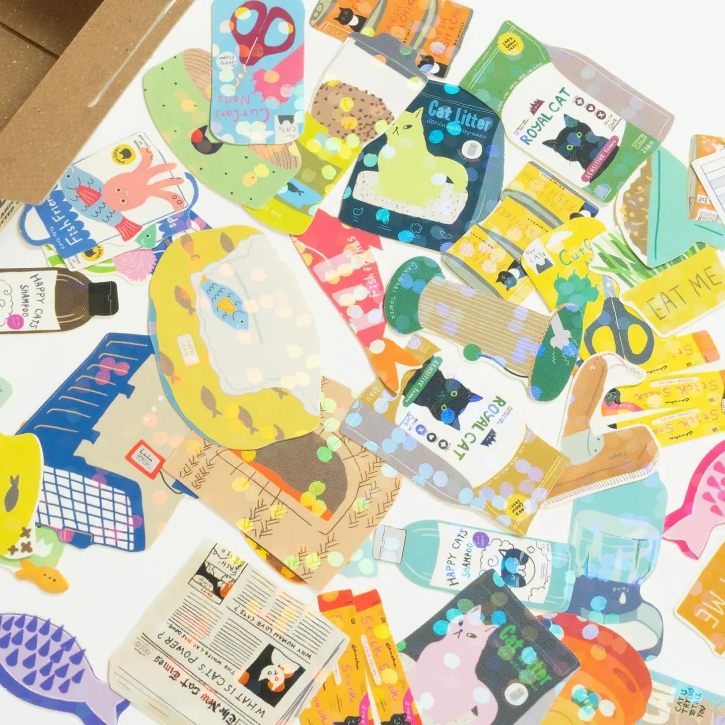 Mini Sticker Cat Supply Box