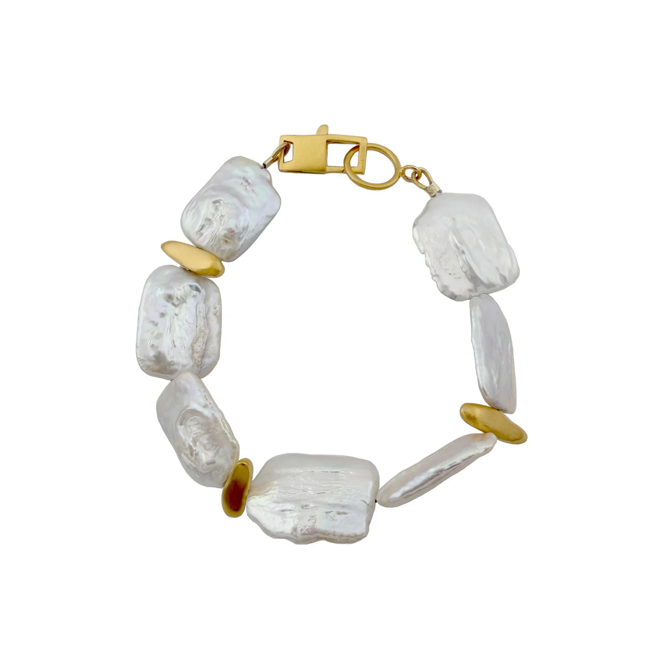 Large Square Pearls bracelet