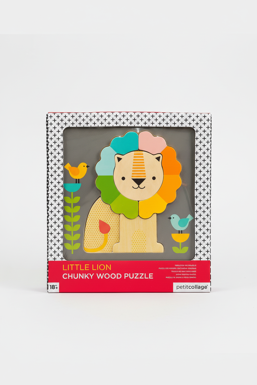 Little Lion Chunky Wood Puzzle