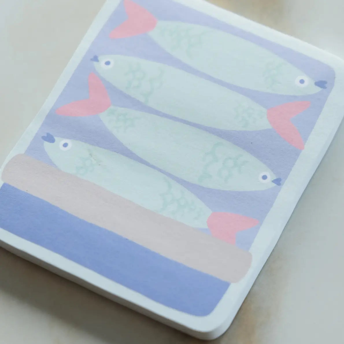 Tinned Fish Die-Cut Sticky Notepad