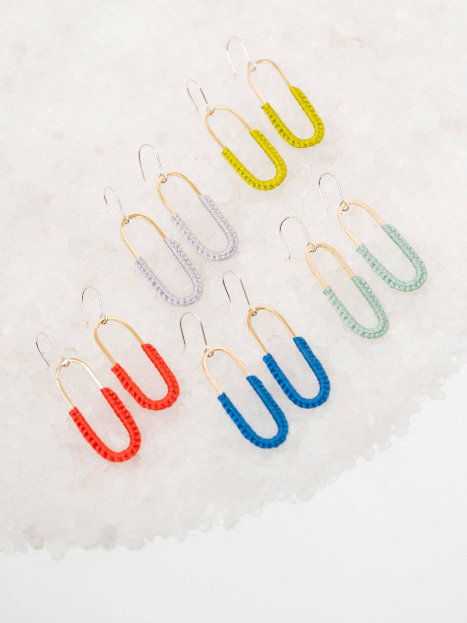 Macramé Link Earrings
