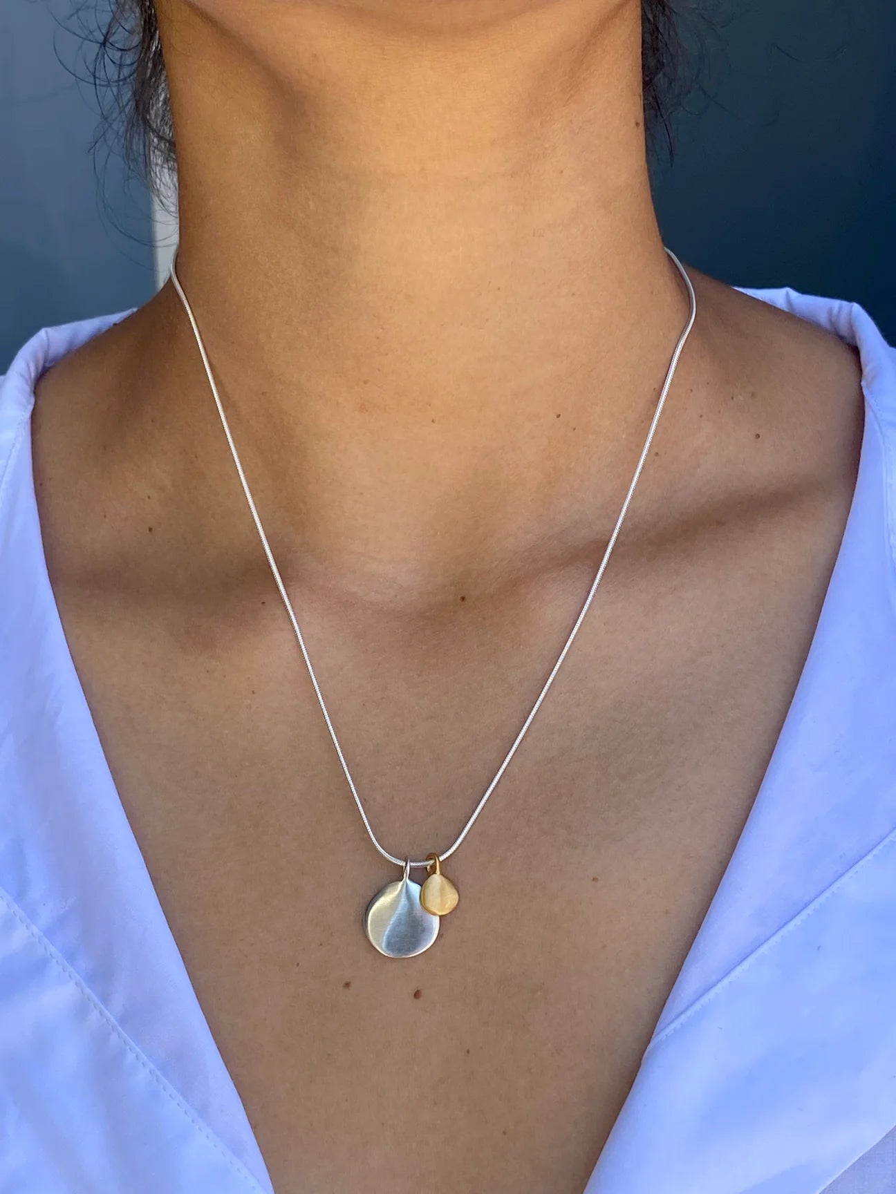 Double Discs Necklace