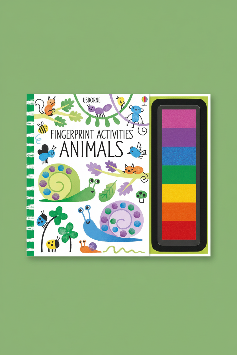 Fingerprint Activities Animals By Fiona Watt, Illustrated by Erica Harrison