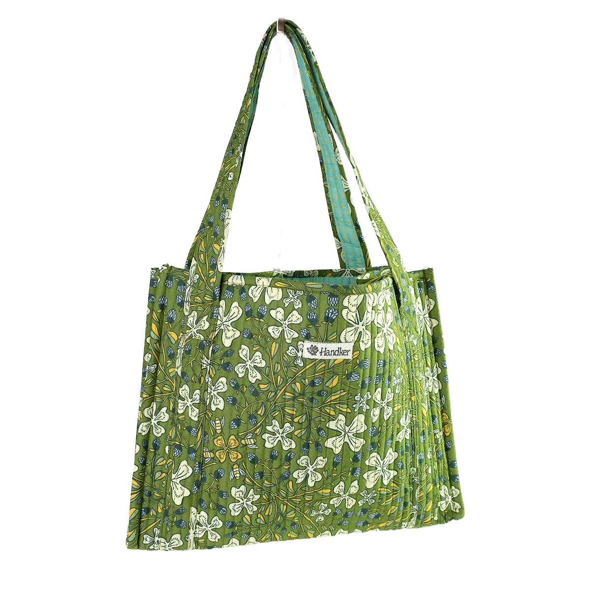 Josephine Green Quilted Tote