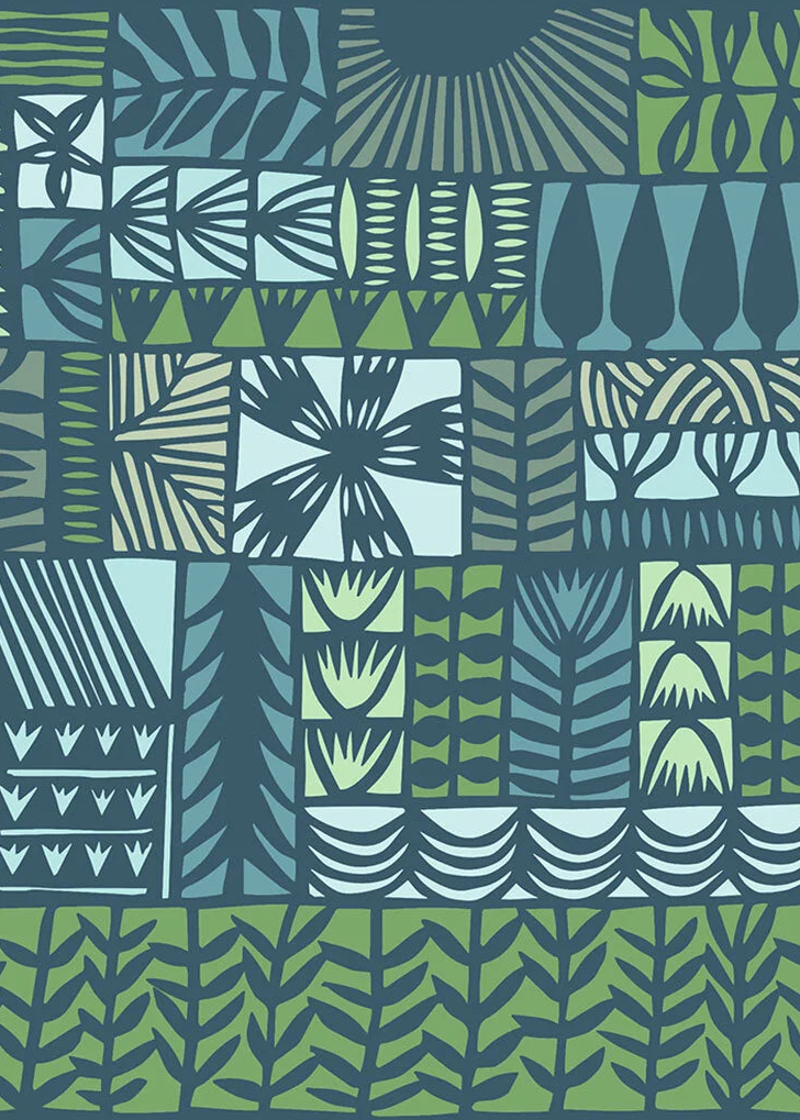 Garden Patchwork Archival Print by Jennifer Judd-McGee