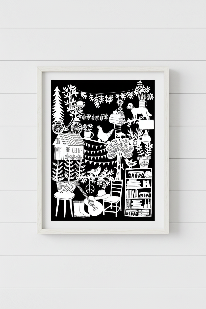 Home Sweet Home Archival Print by Jennifer Judd-McGee