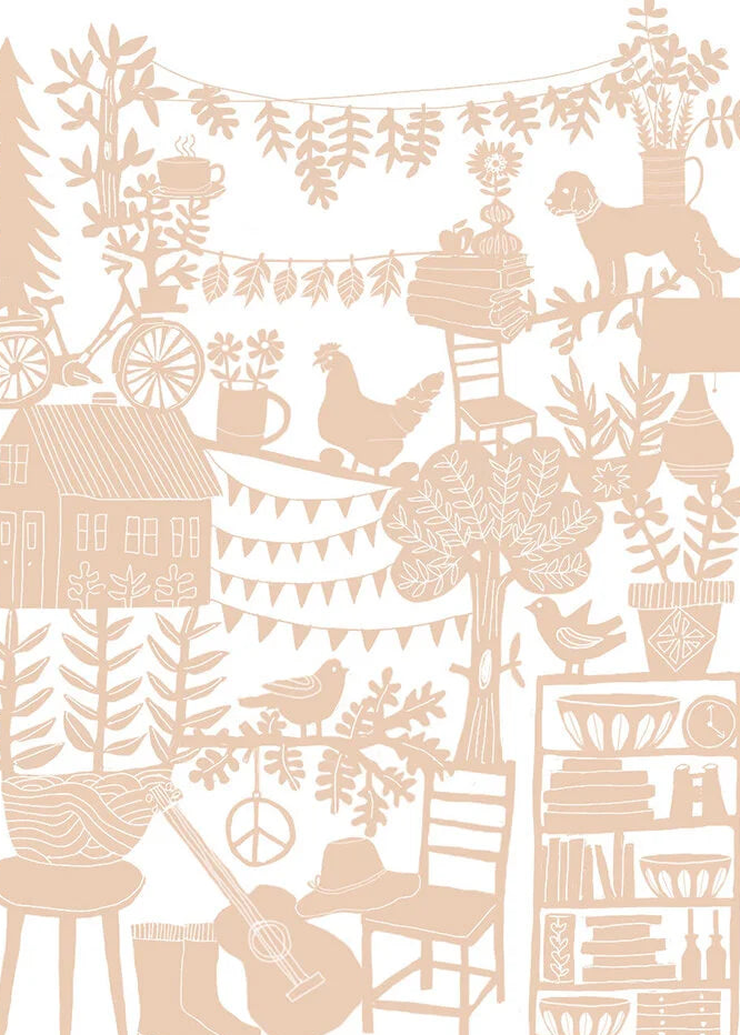 Home Sweet Home Archival Print by Jennifer Judd-McGee