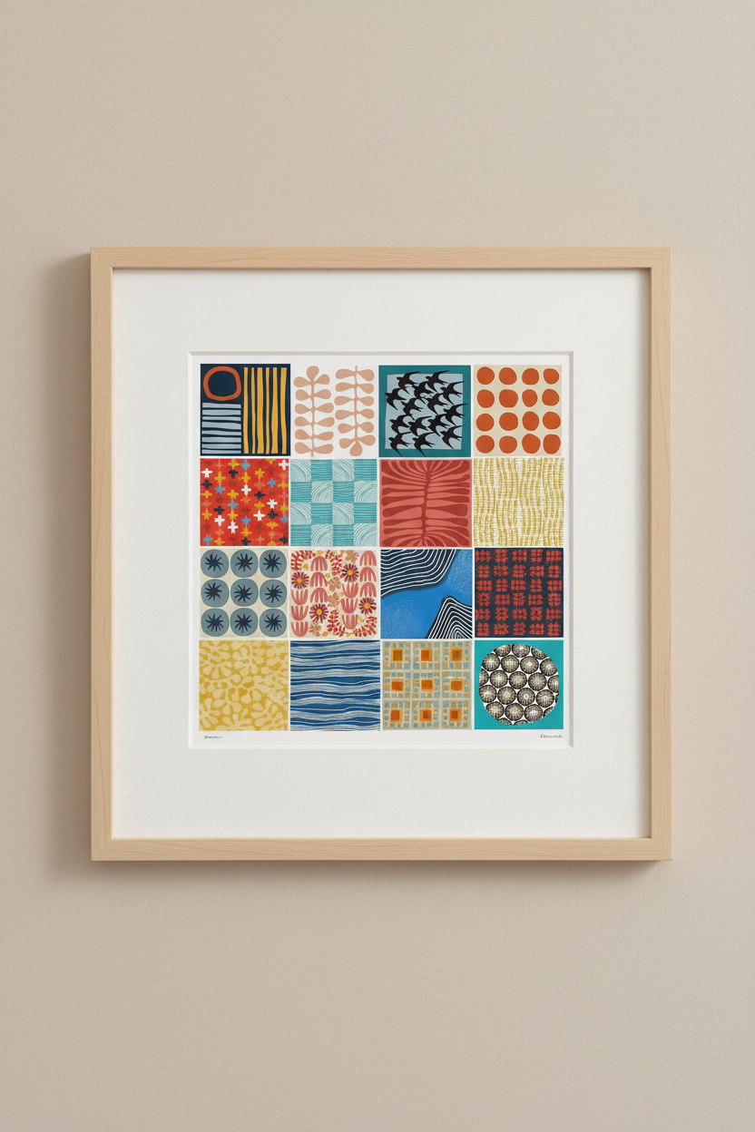 Patchwork Archival Print by Jennifer Judd-McGee