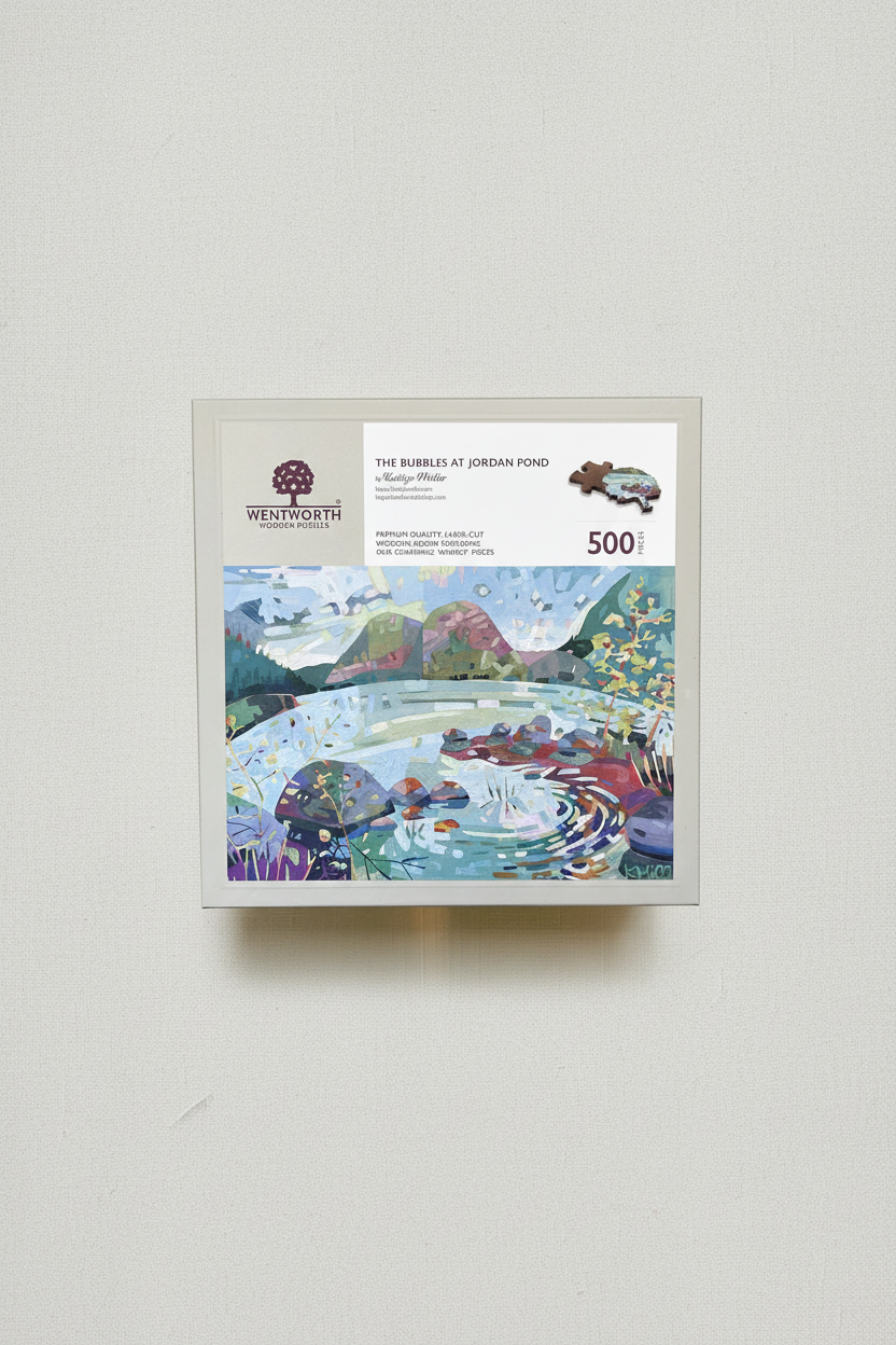 The Bubbles At Jordan Pond Wooden Puzzle