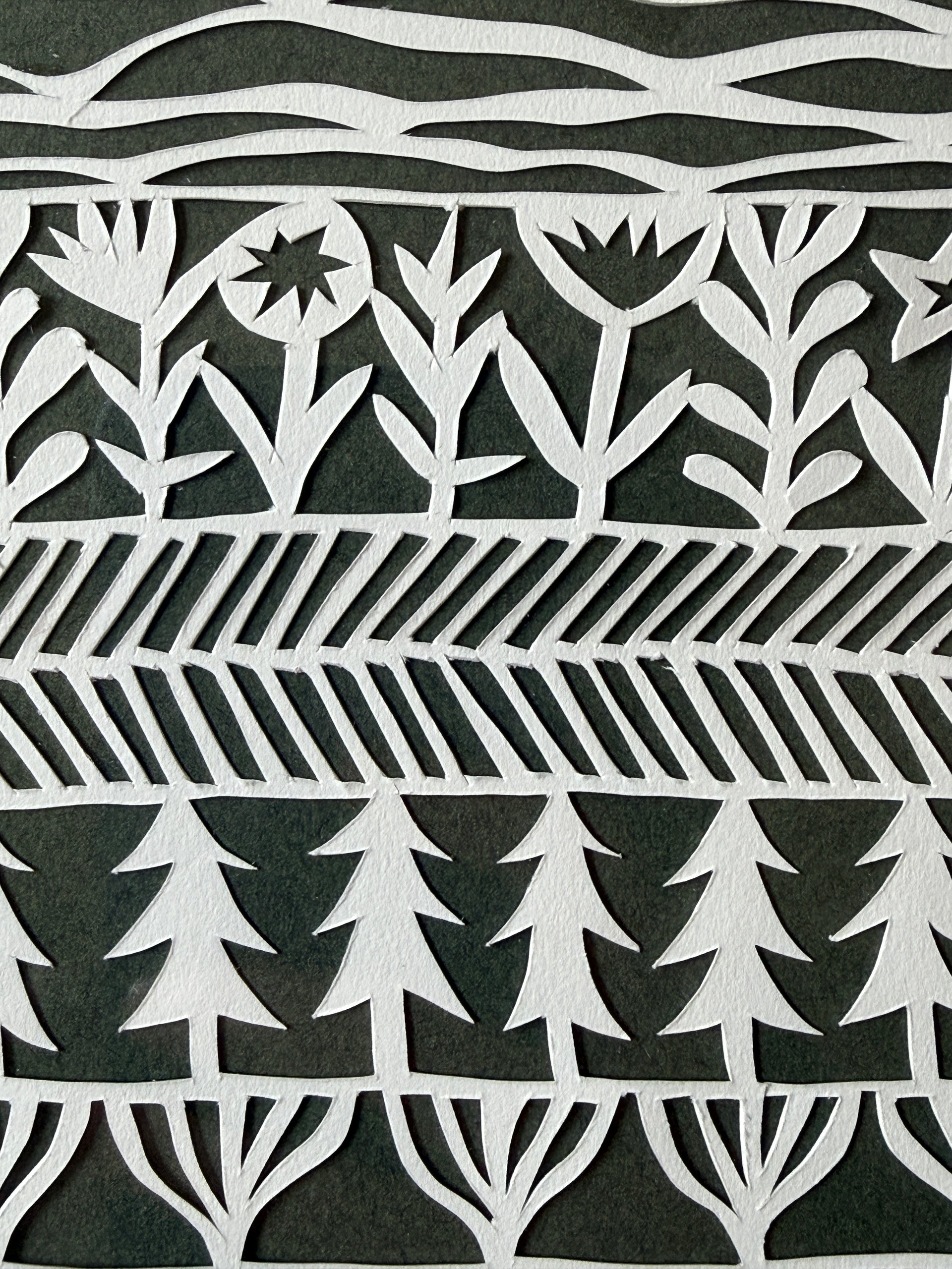 Synchronicity Hand Rendered Papercut by Jennifer Judd-McGee