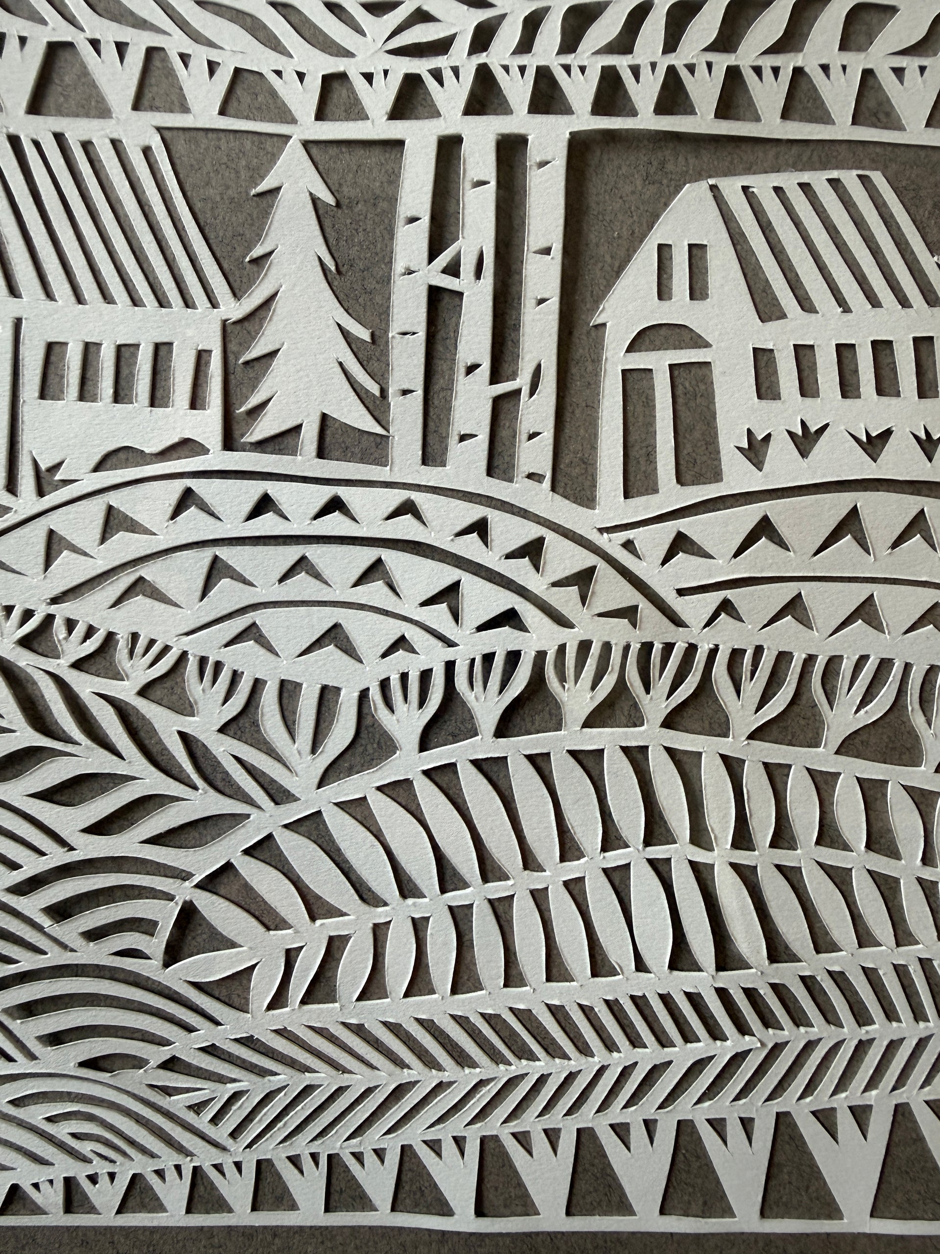 What Connects Us Hand Rendered Papercut by Jennifer Judd- McGee