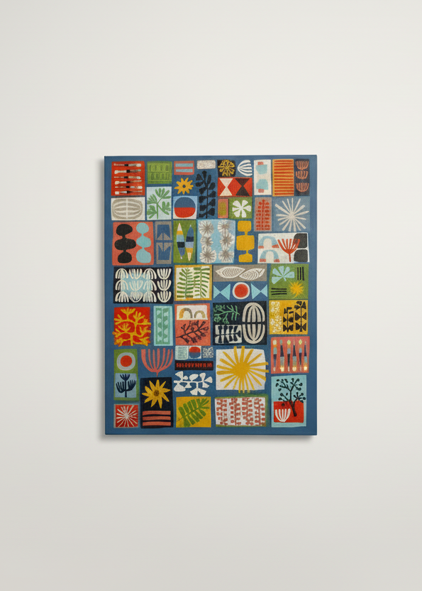 Pattern Play Colorful Notecard Set of 8 by Jennifer Judd-McGee