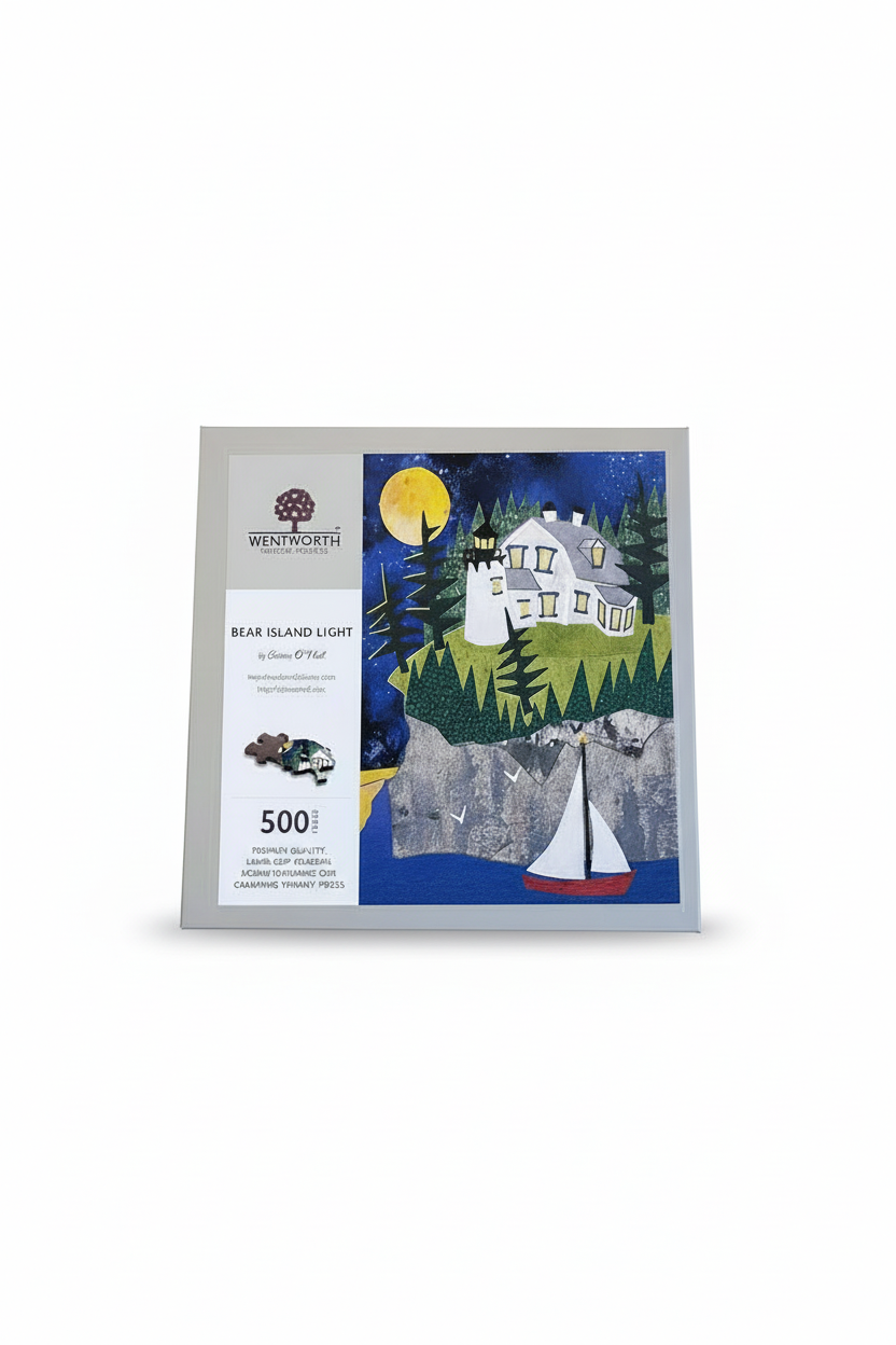 Bear Island Light by Elaine O’Neil Wooden Puzzle