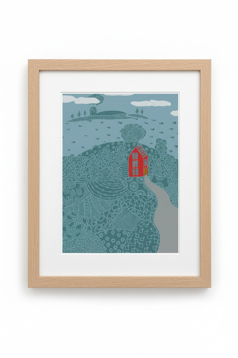 Island House Archival Print by Jennifer Judd-McGee