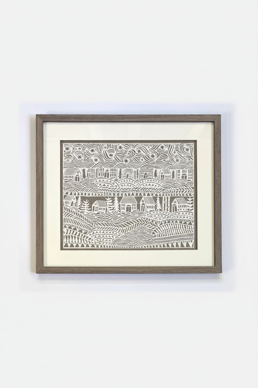 What Connects Us Hand Rendered Papercut by Jennifer Judd- McGee