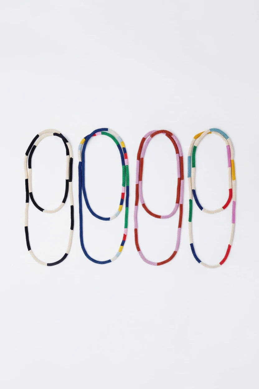 Allie Seed Bead Long Necklace