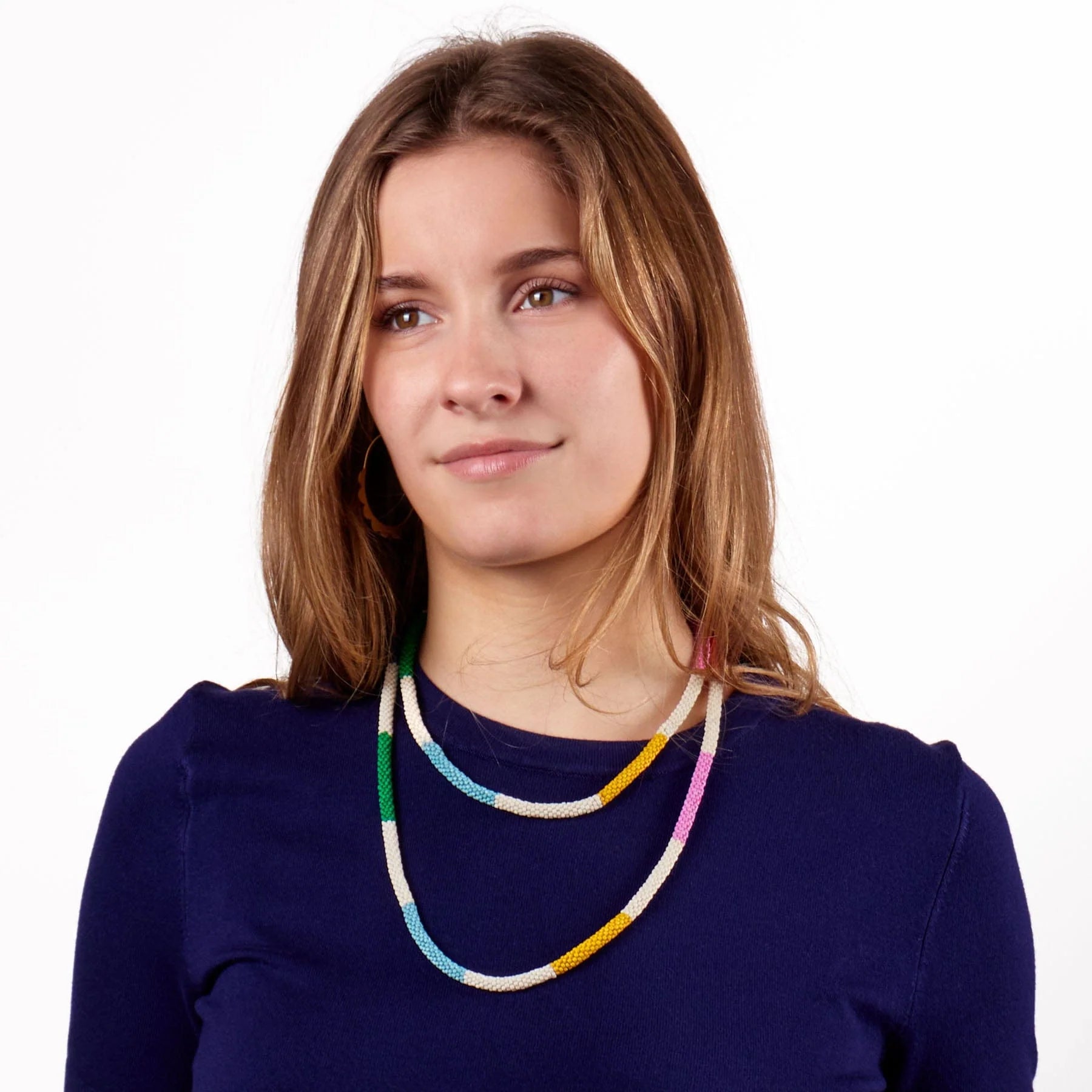 Allie Seed Bead Long Necklace