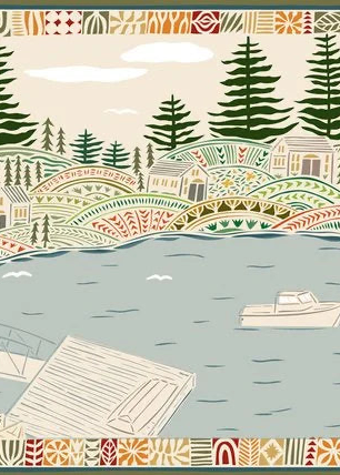 Autumn Harbor Archival Print by Jennifer Judd-McGee