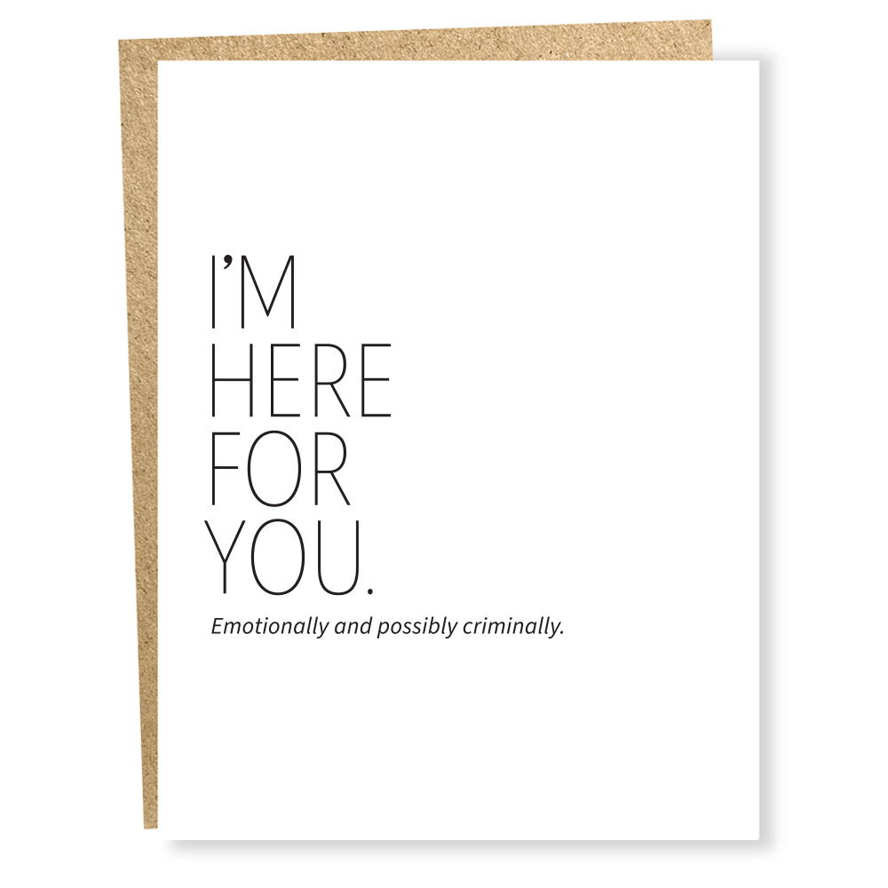 #1627: Here for You Card