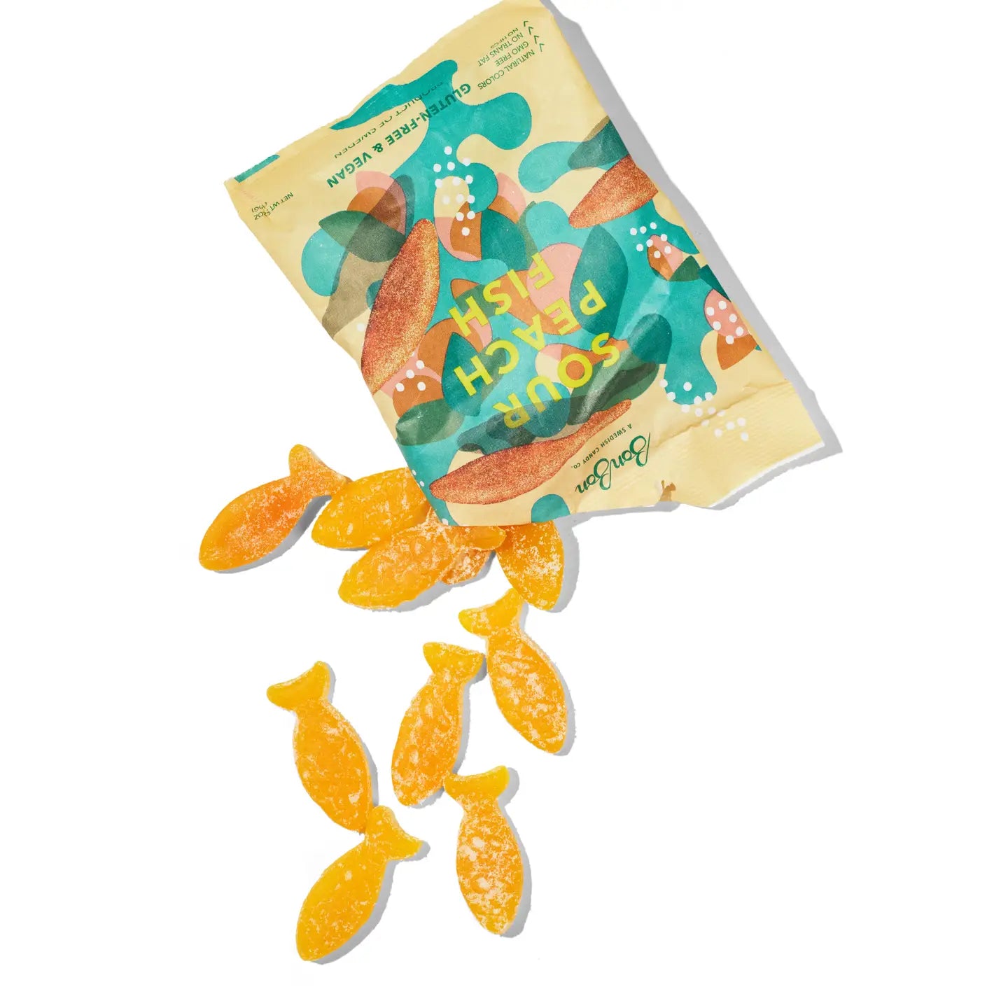 BonBon Swedish Sour Peach Fish Candy