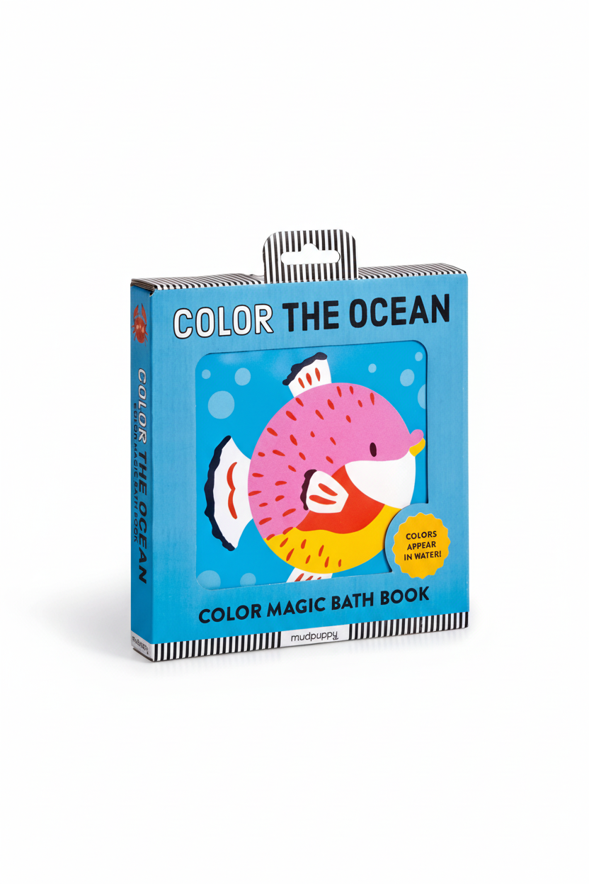 Color the Ocean Color Magic Bath Book