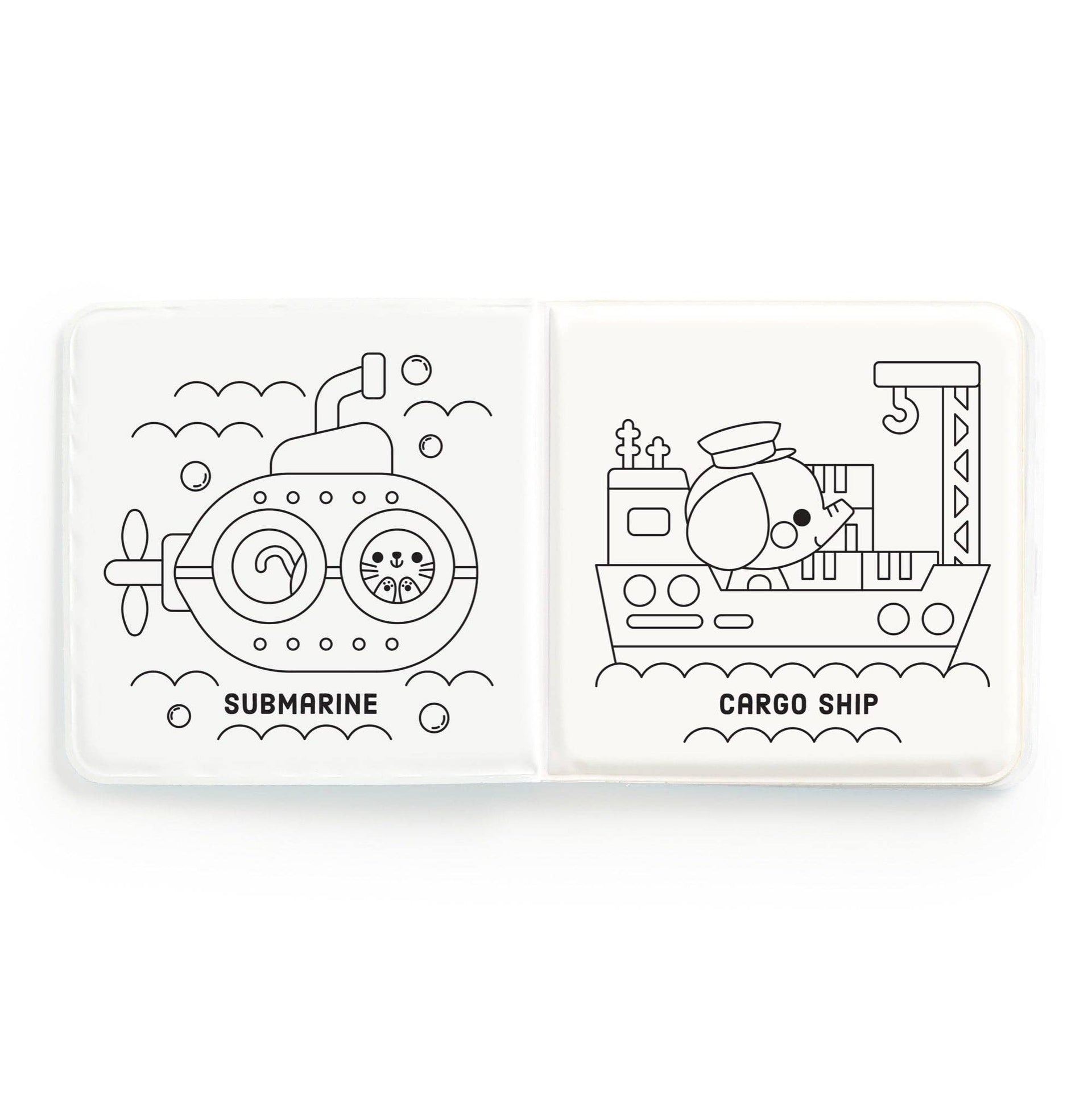 Busy Boats Color Magic Bath Book