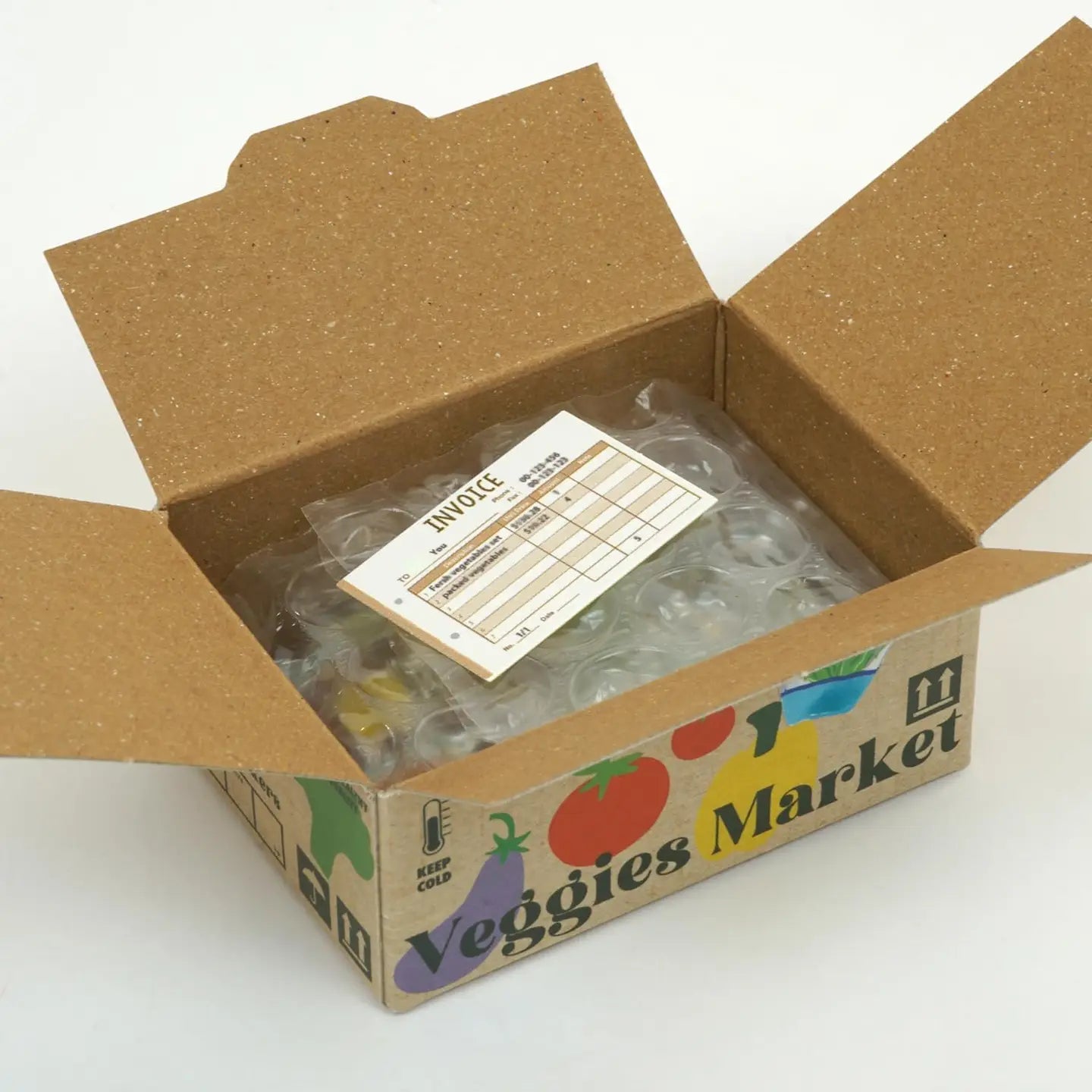 Mini Sticker Veggies Market Box