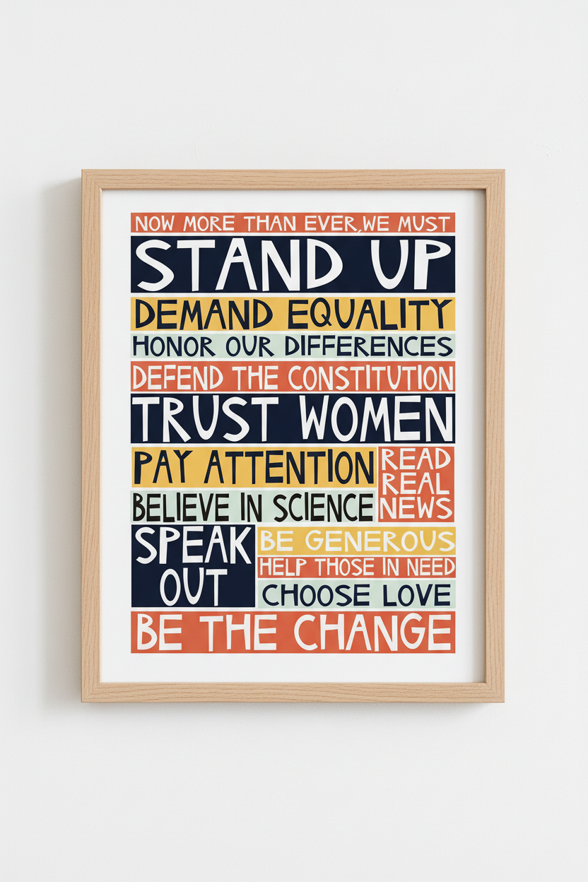 Stand Up Archival Print by Jennifer Judd-McGee
